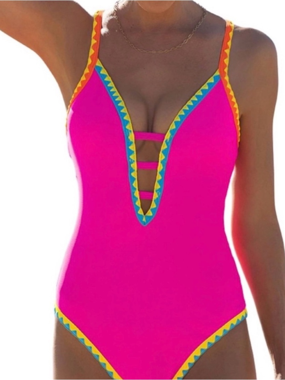 Popvil Neon Tie One Piece - Picture 3 of 3